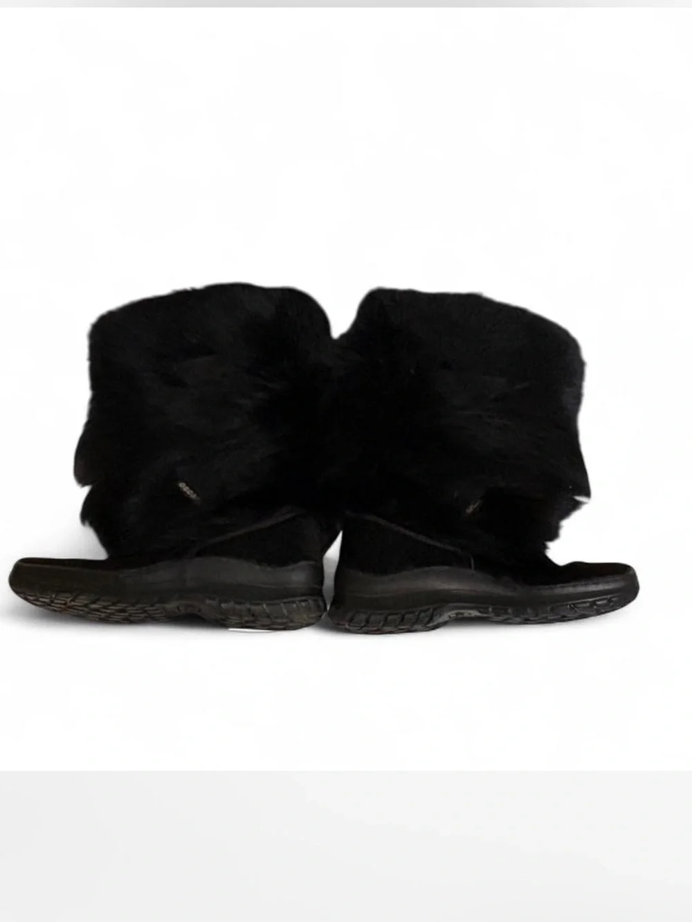 Oscar Sport black fur winter après-ski boots